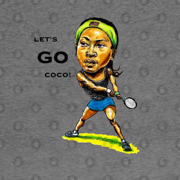 Coco Gauff - Let's go Coco by dizzycat-biz